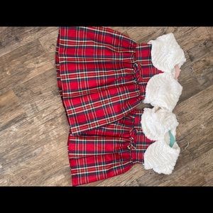 Holiday formal plaid toddler dress bundle